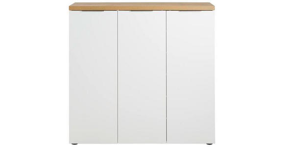 SCHUHSCHRANK 120/115/34 cm - Chromfarben/Eichefarben, Design, Holzwerkstoff/Kunststoff (120/115/34cm) - Xora