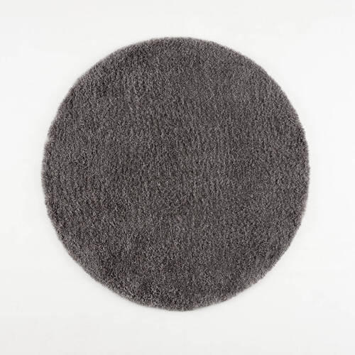 HOCHFLORTEPPICH 80/80 cm Porto Dunkelgrau  - Dunkelgrau, KONVENTIONELL, Textil (80/80cm)