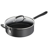 STEKGRYTA 26 cm  - svart/transparent, Design, metall/glas (26cm) - Tefal
