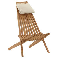 LOUNGEFÅTÖLJ  - guldfärgad, Klassisk, trä (86/100/68cm) - Gardenson