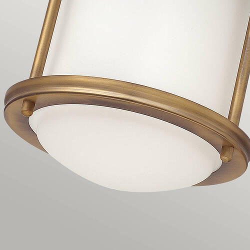 DECKENLEUCHTE Elstead Hadrian 19.6/18.5 cm   - Bronzefarben, KONVENTIONELL, Glas/Metall (19.6/18.5cm) - Elstead Lighting