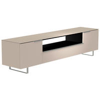 LOWBOARD Alufarben, Sandfarben  210/51/45 cm  - Sandfarben/Alufarben, Design, Glas/Holzwerkstoff (210/51/45cm) - Moderano