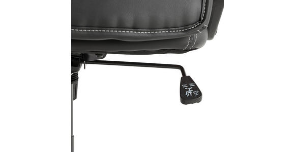 GAMINGSTUHL Schwarz Kunststoff, Textil - Schwarz/Weiß, Basics, Kunststoff/Textil (63/113-122/70cm) - Xora