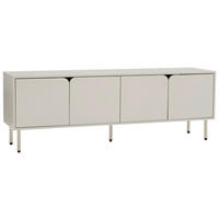TV-SZEKRÉNY 160/55/40 cm  - selyemszürke, Design, faalapú anyag/fém (160/55/40cm) - Ambia Home