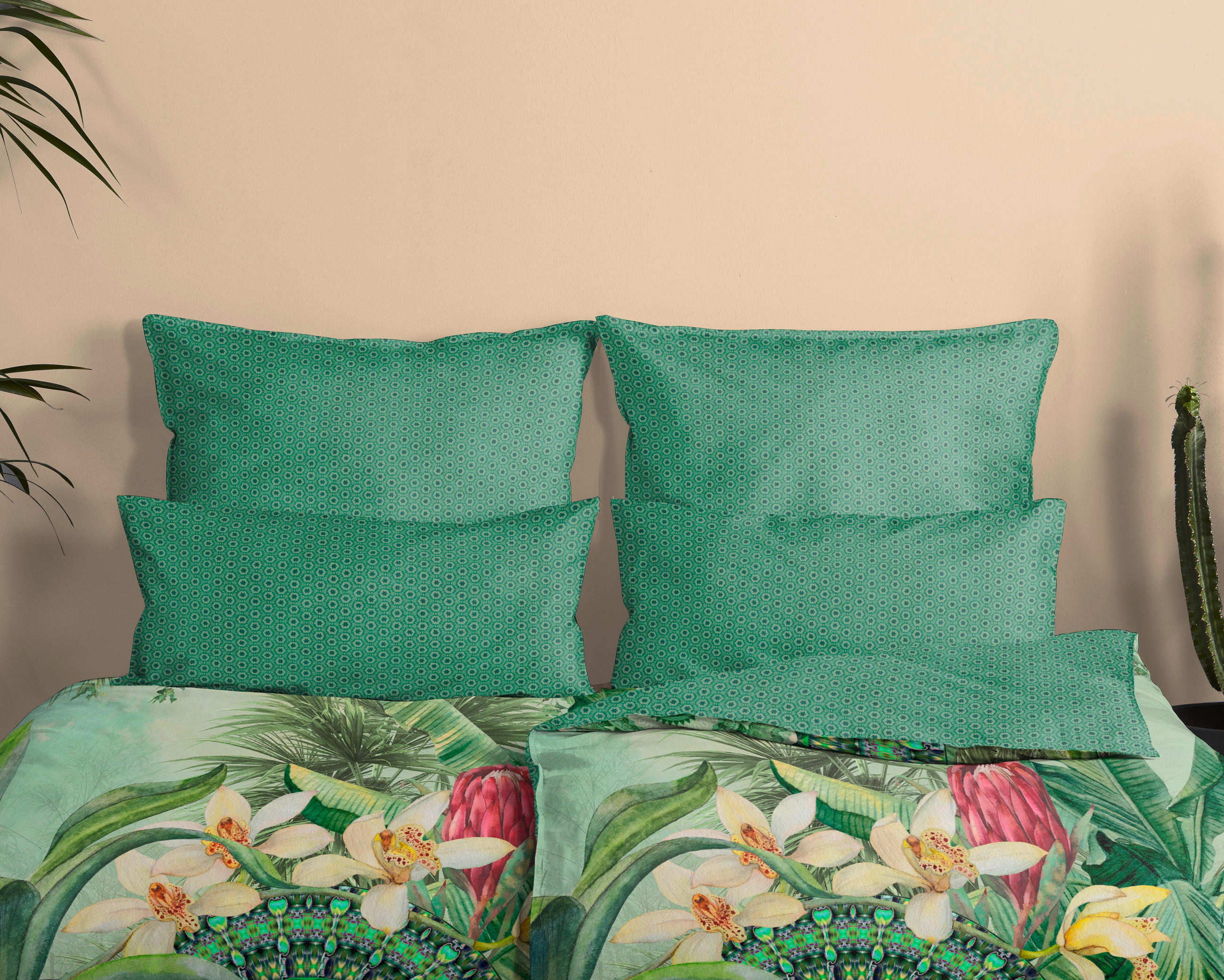 BETTWÄSCHE HIP Satin 140/200 cm - Multicolor, Trend, Textil (140/200cm)