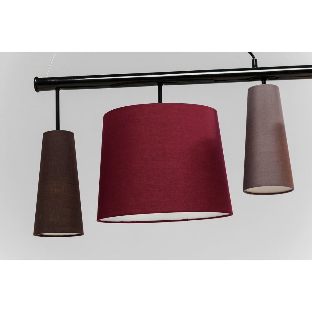 Thumbnail - Kare-Design Hängeleuchte, Mehrfarbig, Metall, Textil, 107x160x30 cm, Lampen & Leuchten, Innenbeleuchtung, Hängelampen, E...