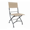 GARTENSTUHL-SET Stahl Schwarz, Beige  - Beige/Schwarz, Basics, Kunststoff/Metall (45/89/58cm) - Gardenson