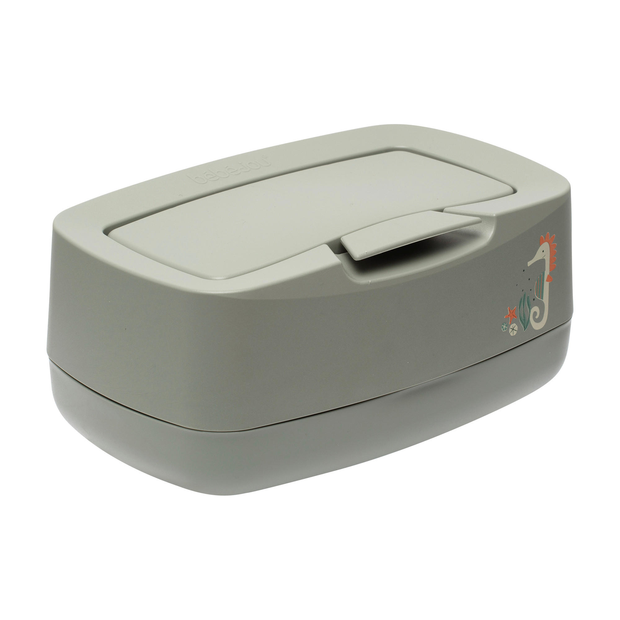 FEUCHTTÜCHERBOX OCEAN VIBES  - Grün, Basics, Kunststoff (21/13/9cm) - Bebe Jou