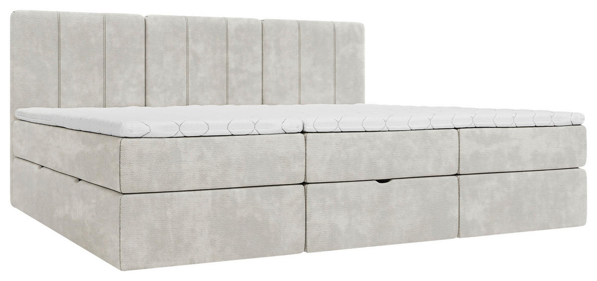 FAMILIENBETT - Beige/Schwarz, Design, Holzwerkstoff/Kunststoff (270/200cm) - Esposa