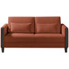 SCHLAFSOFA in Holz, Textil Schwarz, Rostfarben  - Rostfarben/Schwarz, Design, Holz/Textil (174/88/104cm) - Niels Andersson