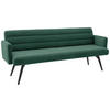 SITZBANK 216/86/68 cm Cord Grün Metall  - Schwarz/Grün, Design, Textil/Metall (216/86/68cm) - Dieter Knoll