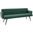 SITZBANK 216/86/68 cm Cord Grün Metall  - Schwarz/Grün, Design, Textil/Metall (216/86/68cm) - Dieter Knoll