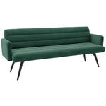 SITZBANK 216/86/68 cm Cord Grün Metall  - Schwarz/Grün, Design, Textil/Metall (216/86/68cm) - Dieter Knoll