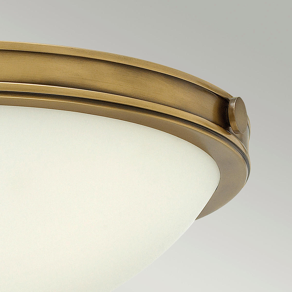 DECKENLEUCHTE Elstead Collier 34.6/12.4 cm   - Messingfarben, KONVENTIONELL, Glas/Metall (34.6/12.4cm) - Elstead Lighting