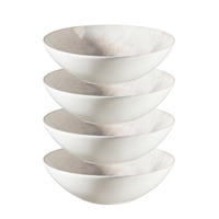 SCHÜSSELSET AQUARELLIA LILA 4-teilig  - Lila/Weiß, Basics, Keramik (23,5/7cm) - Mäser