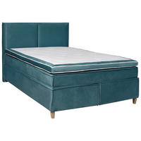 BOXSPRINGBETT 180/200 cm  in Blau  - Blau, KONVENTIONELL, Holz/Textil (180/200cm) - MID.YOU