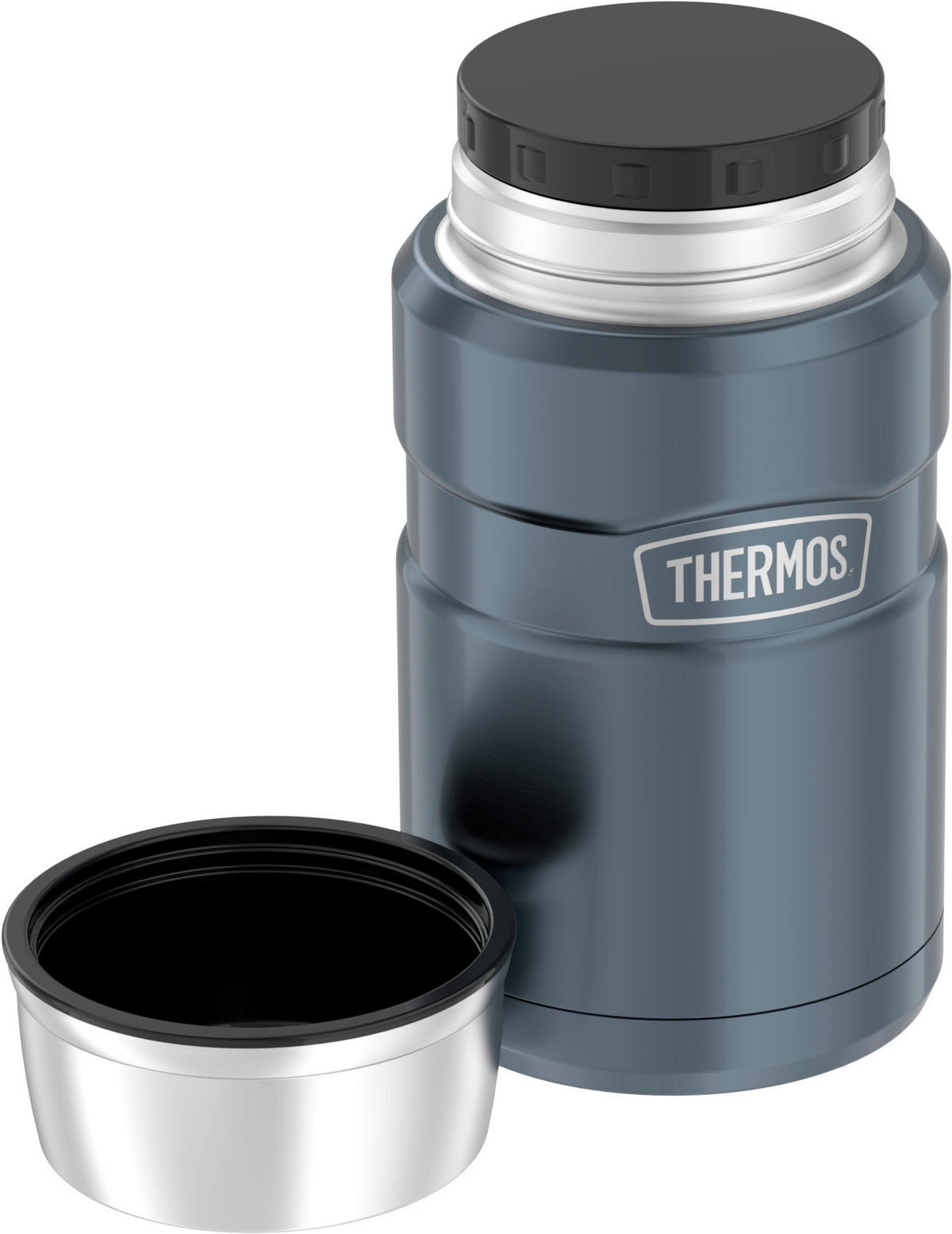 ISOLIERSPEISEGEFÄSS Stainless King 0,71 L  - Dunkelgrau, Metall (0,71l) - Thermos
