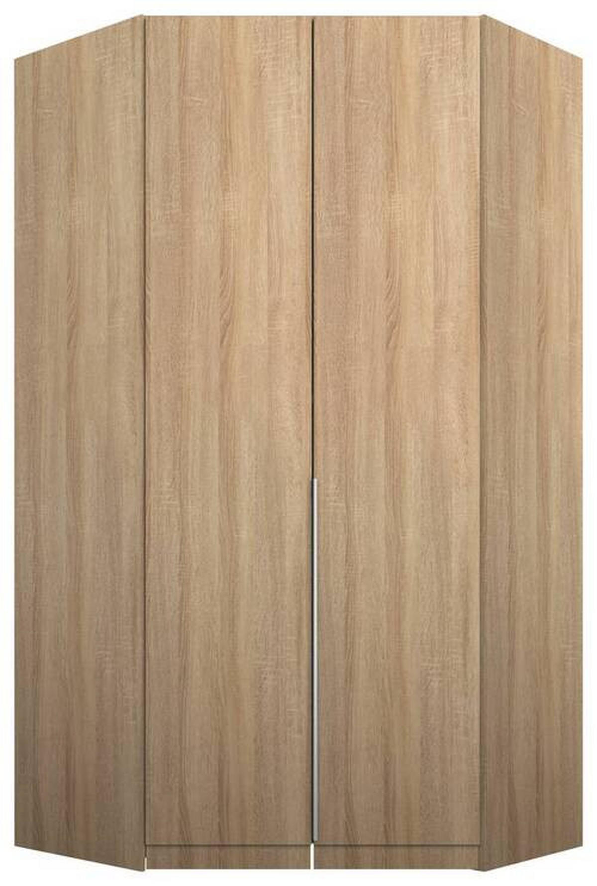 SAROK RUHÁSSZEKRÉNY - Sonoma tölgy/alumínium színű, Modern, faalapú anyag (117/229/117cm) - Rauch Möbel