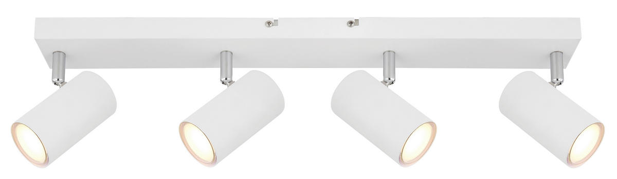 STRAHLER 56/6/12 cm   - Weiß, Design, Metall (56/6/12cm) - Globo