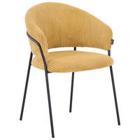 ŽIDLE, žlutá, černá - černá/žlutá, kov/textil (57/80/55cm) - Hom`in