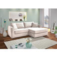 ECKSOFA Naturfarben Cord Zierkissen, Rückenkissen, Rücken echt  - Schwarz/Naturfarben, KONVENTIONELL, Kunststoff/Textil (234/170cm) - Carryhome