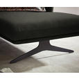 ECKSOFA in Flachgewebe Schwarz  259/152 cm  - Schwarz, Design, Textil/Metall (259/152cm) - Dieter Knoll