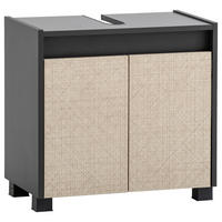 WASCHBECKENUNTERSCHRANK 56,9/54,6/33 cm  - Beige/Anthrazit, MODERN, Holzwerkstoff/Kunststoff (56,9/54,6/33cm) - MID.YOU