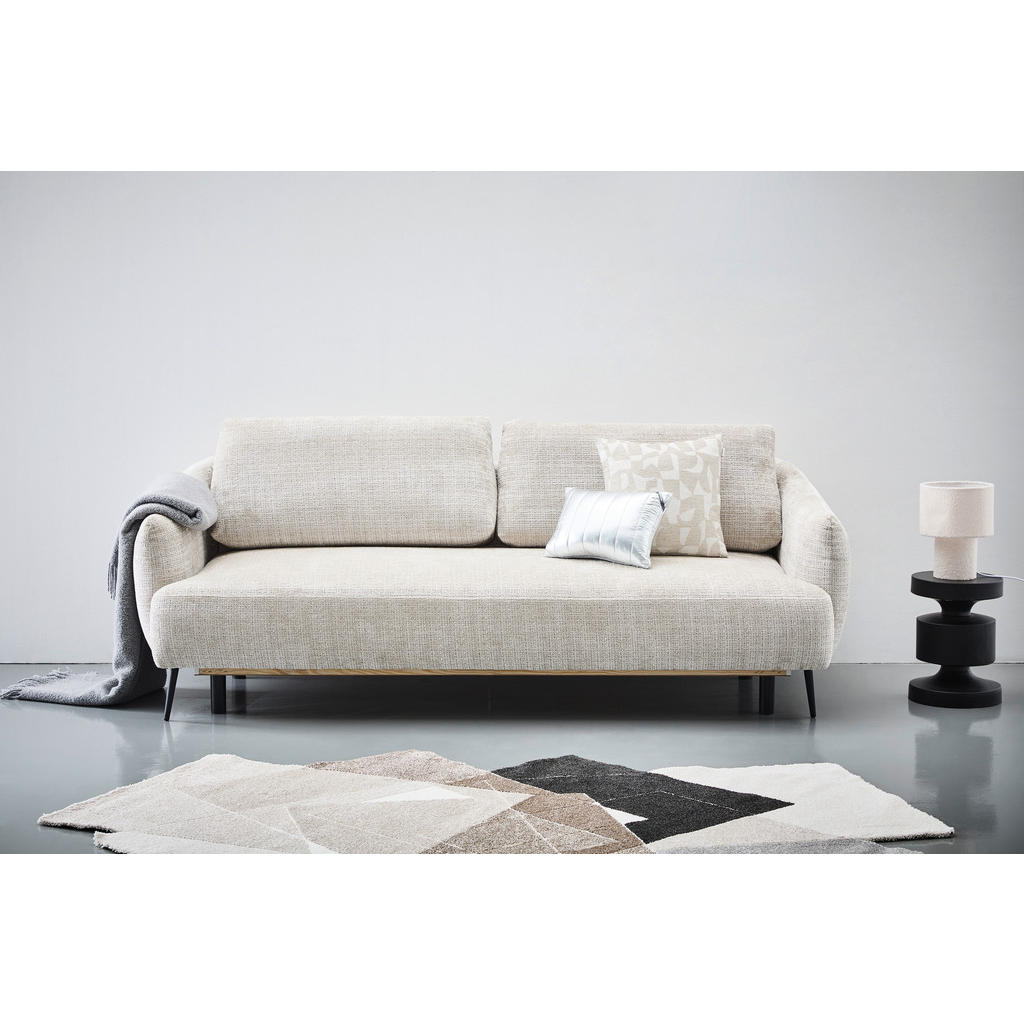 Thumbnail - Carryhome Schlafsofa, Grau, Textil, 2-Sitzer, Füllung: Schaumstoff, 228x75x98 cm, Stoffauswahl, Liegefunktion, Schlafen ...