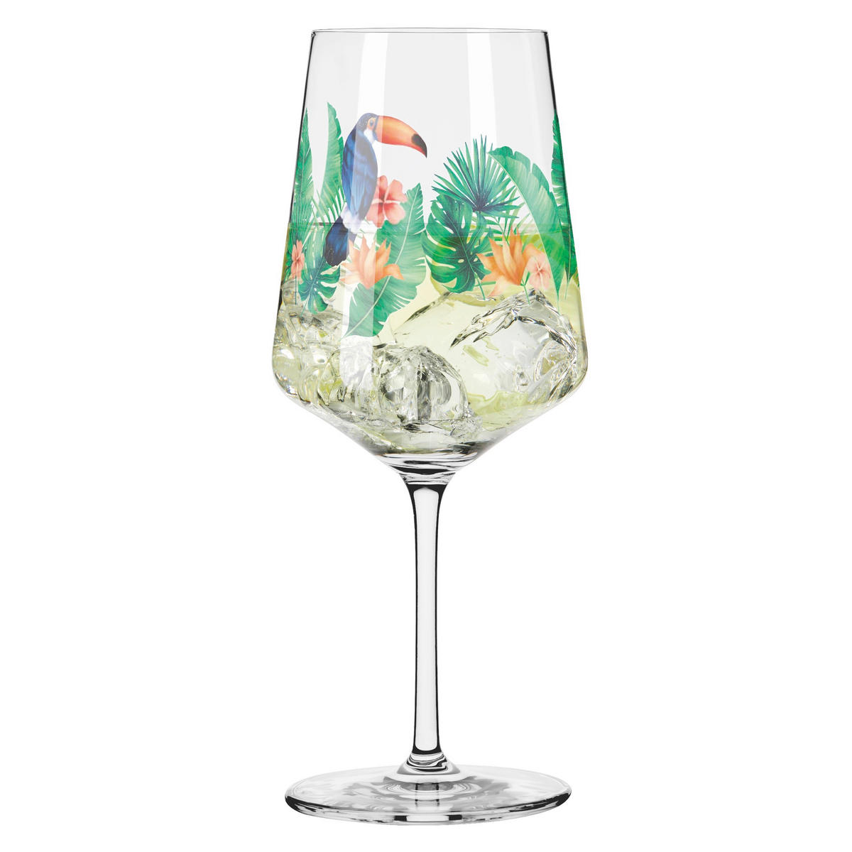 SPRITZERGLAS 544 ml  - Blau/Orange, LIFESTYLE, Glas (8,3/22,5/8,3cm) - Ritzenhoff