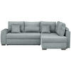 HÖRNSOFFA i manchester grå  - svart/grå, Design, textil/plast (265/182cm) - Livetastic