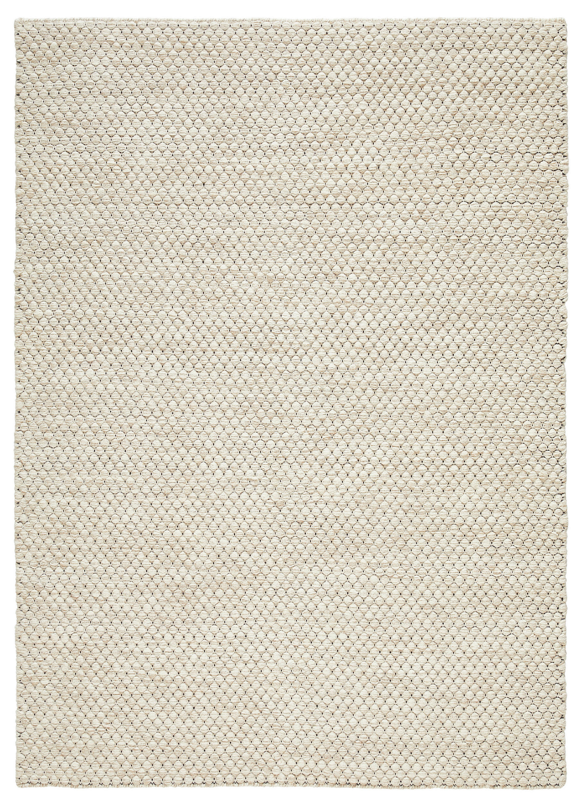 HANDWEBTEPPICH 80/150 cm Happy Weiß  - Weiß, KONVENTIONELL, Textil (80/150cm) - Boxxx