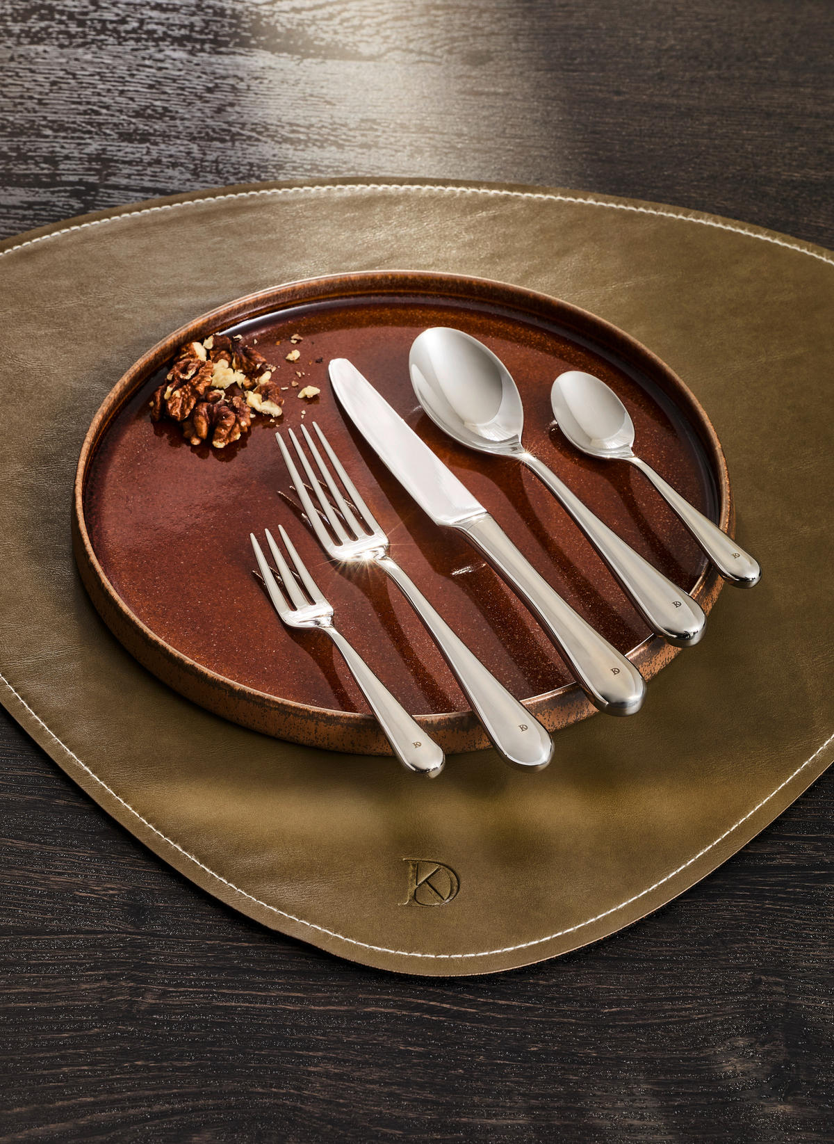 BESTICKSET 30 delar rostfritt stål  för 6 personer  - stålfärgad, Design, metall - Dieter Knoll