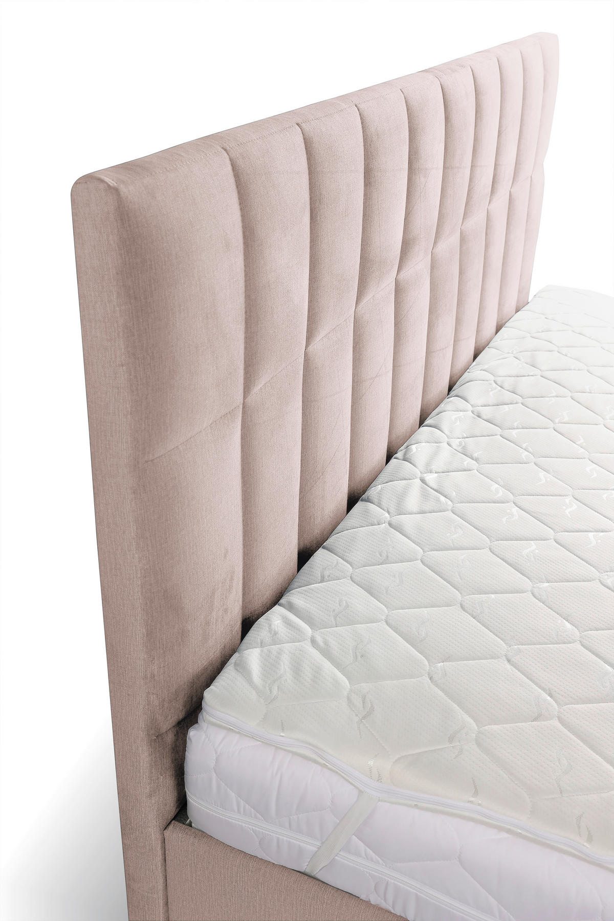 BOXBETT 180/200 cm  in Beige  - Beige/Schwarz, KONVENTIONELL, Holz/Textil (180/200cm) - Boxxx