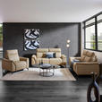 2-SITZER-SOFA in Leder Beige  - Beige/Schwarz, Design, Leder/Metall (176/105/98cm) - Emilio Belluti