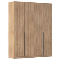 DREHTÜRENSCHRANK Sonoma Eiche  - Grau/Sonoma Eiche, Modern, Holzwerkstoff/Metall (181/229/54cm) - Rauch Möbel