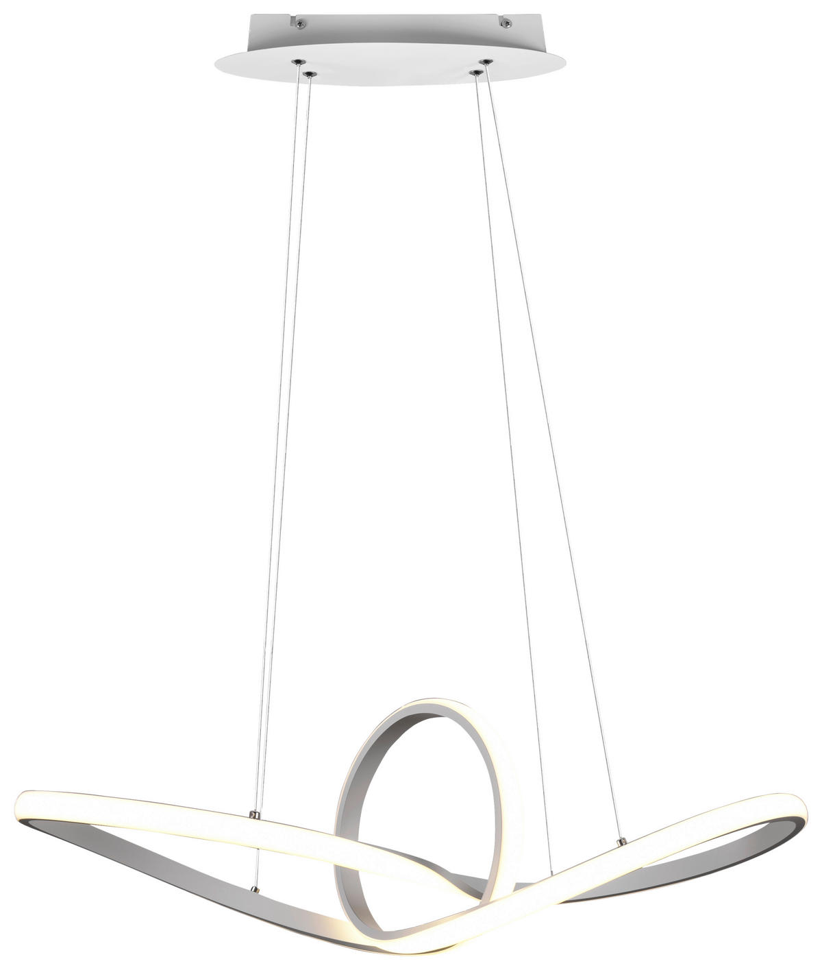 LED-HÄNGELEUCHTE  80/150/26,5 cm   - Weiss, Design, Metall (80/150/26,5cm) - P & B