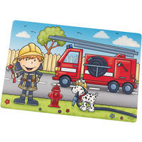 TISCHSET Feuerwehrmann Kunststoff Multicolor 45/30 cm  - Multicolor, KONVENTIONELL, Kunststoff (45/30cm) - Ritzenhoff Breker