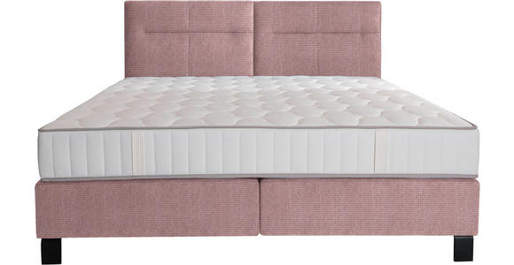 BOXSPRINGBETT 180/220 cm  in Altrosa  - Schwarz/Altrosa, KONVENTIONELL, Textil/Metall (180/220cm) - Esposa