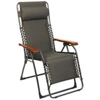 GARTEN-RELAXSESSEL 67/131/70 cm  - Anthrazit/Dunkelbraun, Basics, Holz/Textil (67/131/70cm)