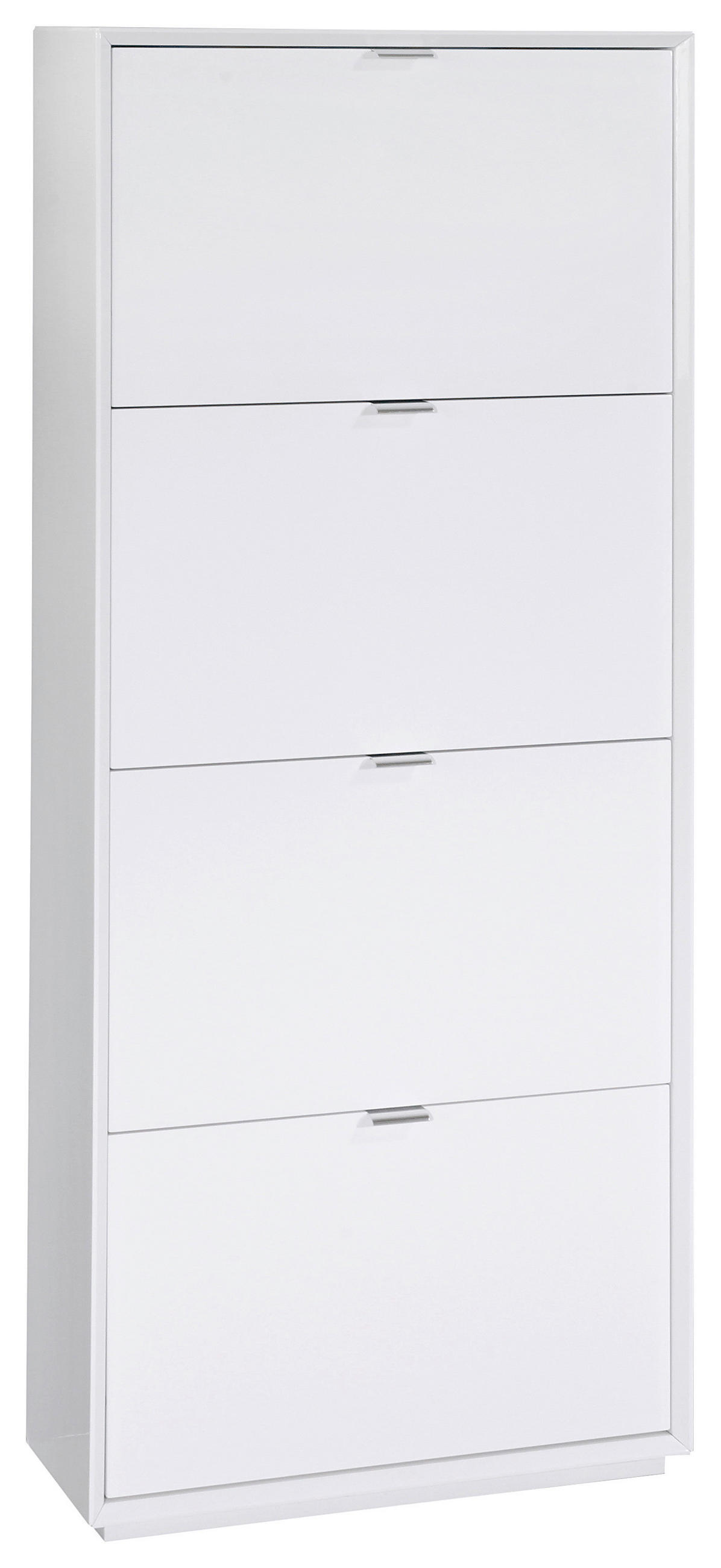 ORMAR ZA OBUĆU  bijela  drvni materijal     - bijela/srebrne boje, Design, drvni materijal/plastika (65/160/25cm) - Xora