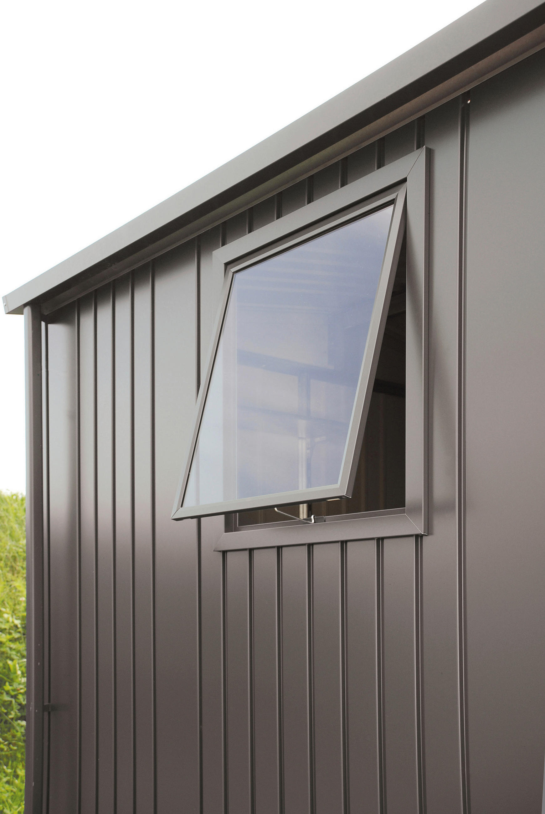 FENSTERLICHTPANEEL 81,4/188/2,5 cm  - Grau, Design, Glas/Metall (81,4/188/2,5cm) - Biohort
