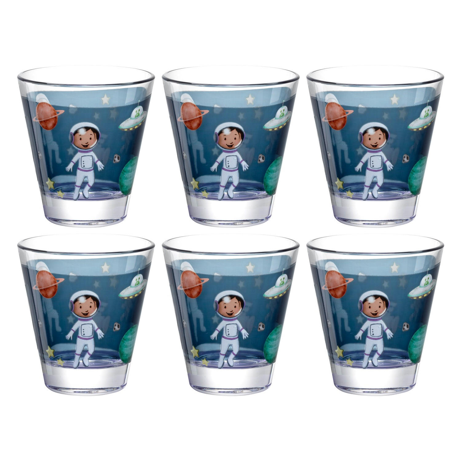 KINDER-GLÄSERSET 6-teilig - Trend, Glas (8,5/9/8,5cm) - Leonardo