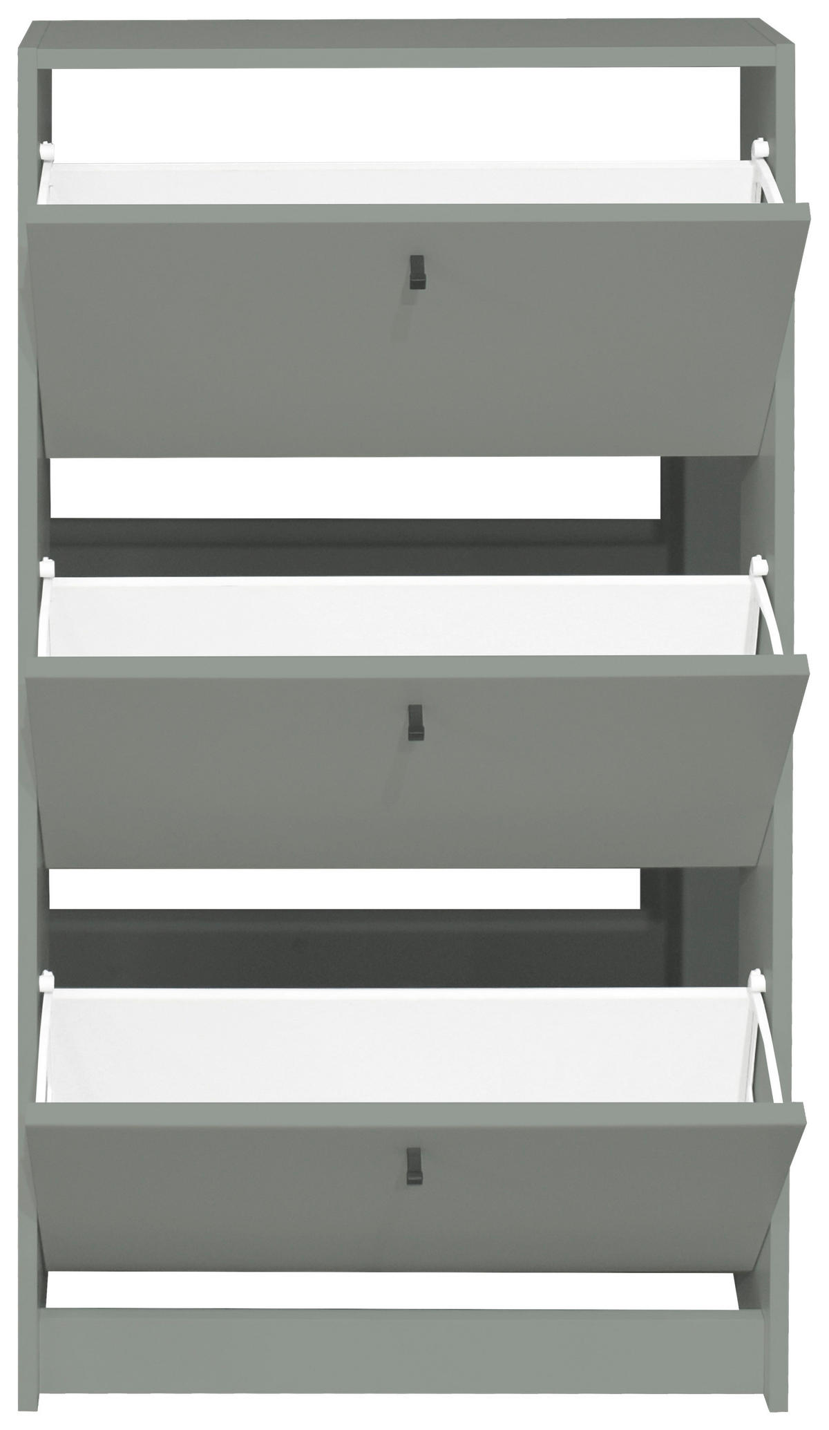 SCHUHKIPPER Mattlack, melaminharzbeschichtet Grün, Pinienfarben  - Schwarz/Pinienfarben, Design, Holzwerkstoff/Metall (60/104/16cm) - Xora