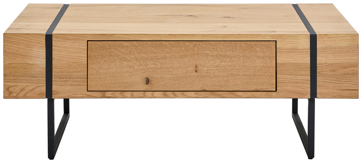 DOHÁNYZÓASZTAL fa, fém, faalapú anyag 110/70/40 cm   - natúr/fekete, Design, faalapú anyag/fa (110/70/40cm) - MID.YOU