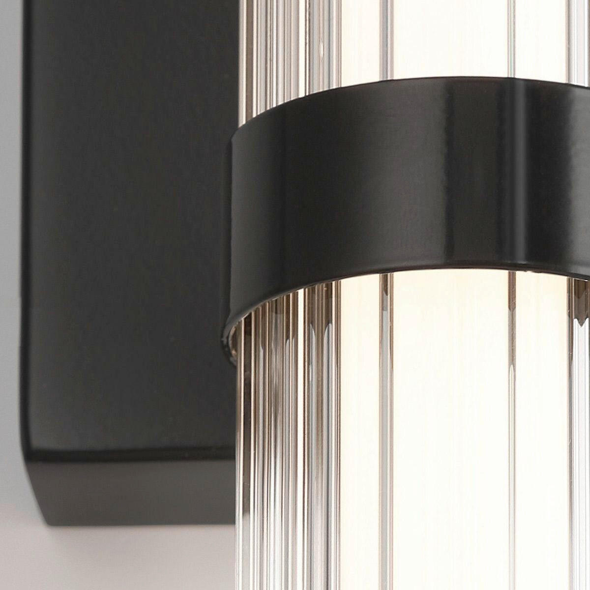 LED-WANDLEUCHTE - Schwarz, Basics, Glas/Metall (9/54/10,1cm) - Elstead Lighting