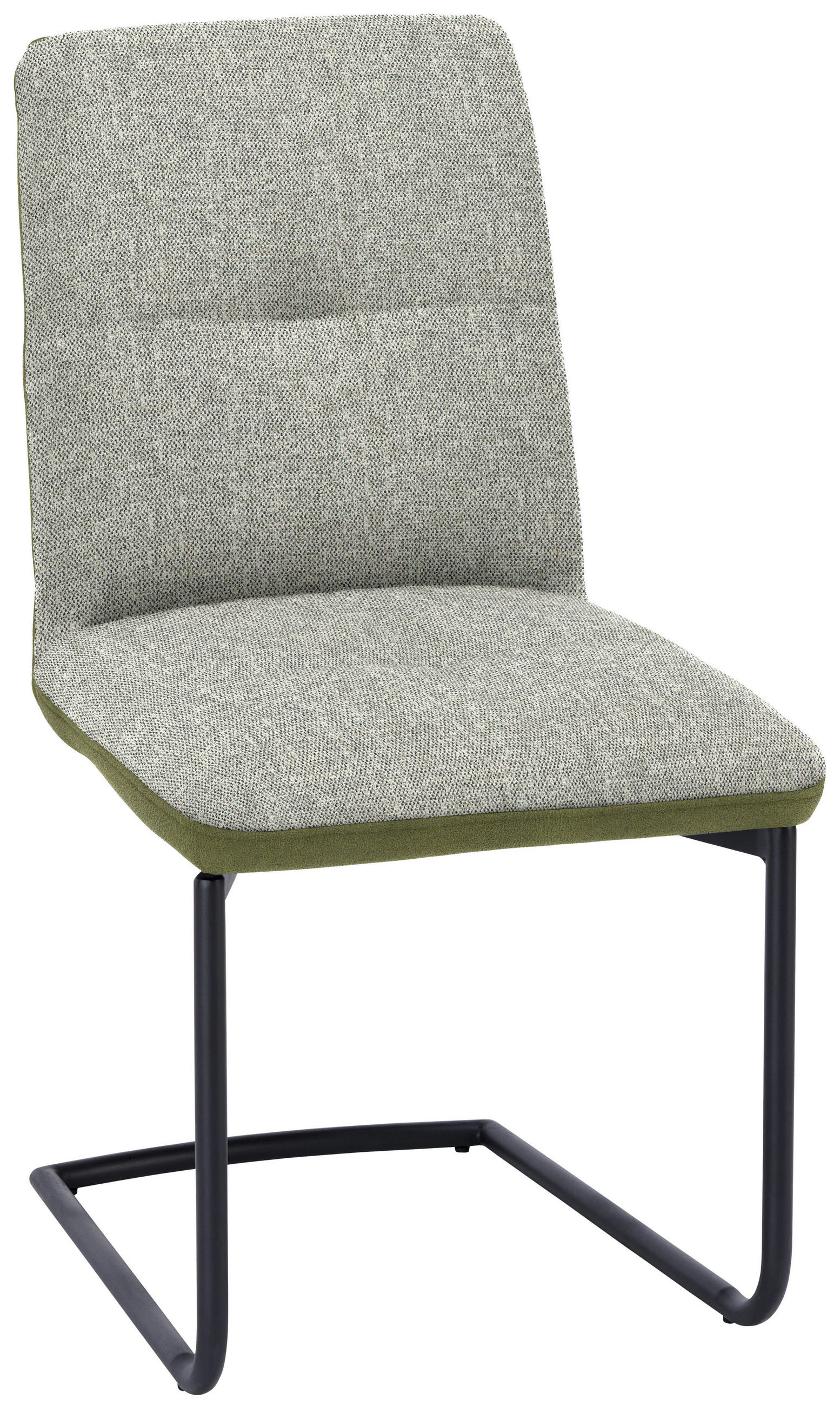 SCHWINGSTUHL  in Stahl Flachgewebe  - Schwarz/Grün, Design, Textil/Metall (48/91/62cm) - Dieter Knoll
