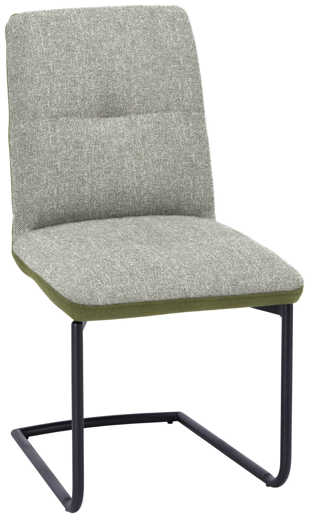 SCHWINGSTUHL  in Stahl Flachgewebe  - Schwarz/Grün, Design, Textil/Metall (48/91/62cm) - Dieter Knoll