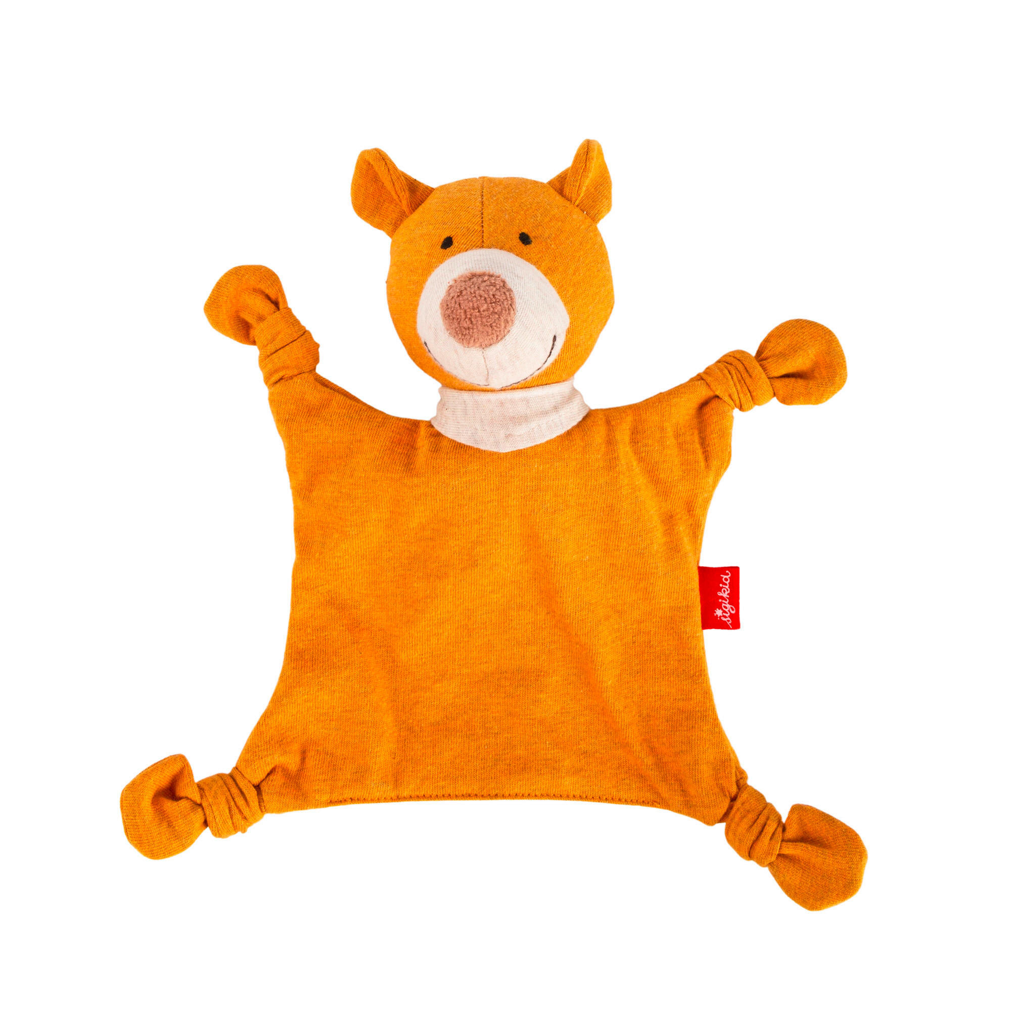 SCHMUSETUCH - Senfgelb/Weiß, Basics, Textil (14/18/8cm) - Sigikid