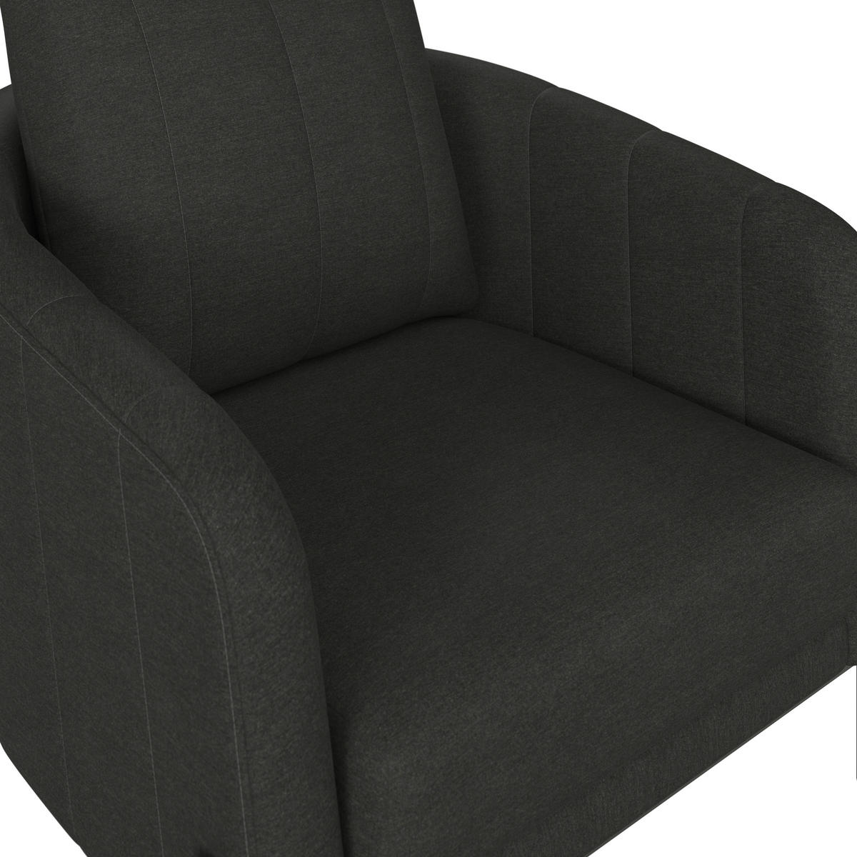 LOUNGEGARNITUR 4-teilig    - Anthrazit, Modern, Glas/Textil - Ambia Garden