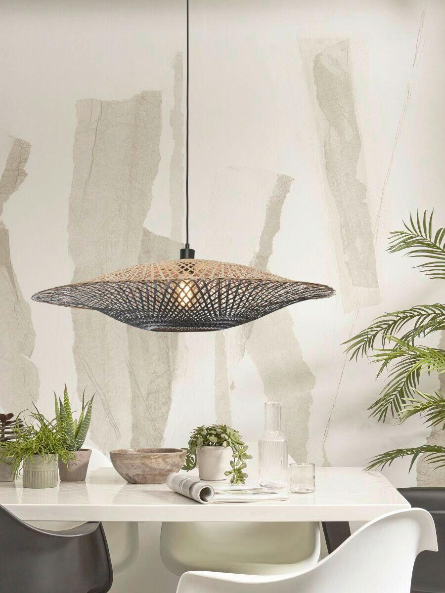 HÄNGLAMPA GOOD&MOJO 87/87/20 cm - svart/naturfärgad, Trend (87/87/20cm) - Good & Mojo